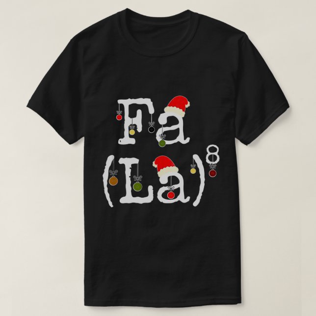 Camiseta Fa La 8 - Funny Navidades Math Nerd, Funny Math Te (Diseño del anverso)