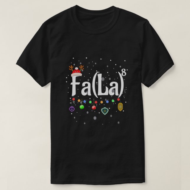 Camiseta Fa (La)8 Navidades divertidos Santa Fa La Math Reg (Diseño del anverso)