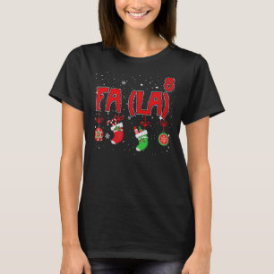 Camiseta Fa La 8 Navidades Math Teachents Ornaments Xmas