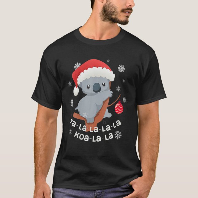 Camiseta Fa-La-La Koala-La-La Cute Koala Bear Australian Ch (Anverso)
