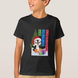 Camiseta Fa La La La Fabulous Navidades Penguin Kids