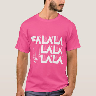 Camiseta Fa La La La La" Gráfico Moderno de Navidad