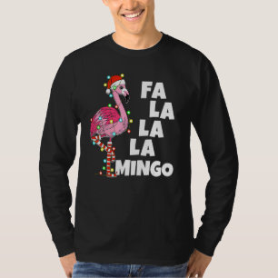 Camiseta Fa La La La Mingo Flamenco Navidad Xmas Luces H