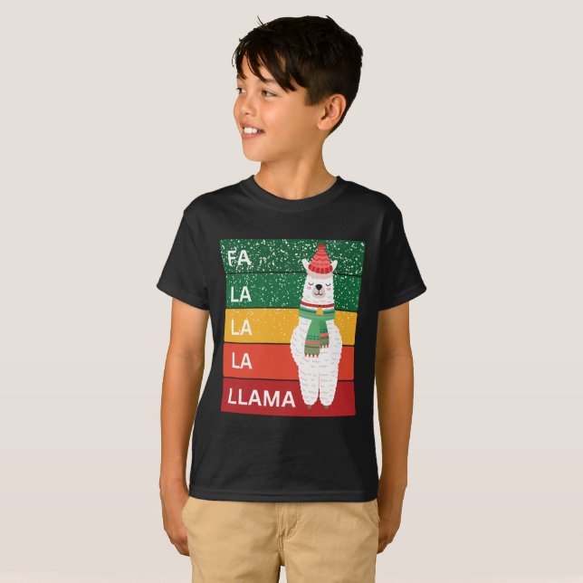 CAMISETA FA LA LA LLAMA (Anverso completo)