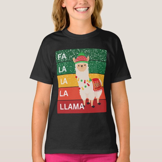 CAMISETA FA LA LA LLAMA (Anverso)