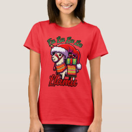 Camiseta Fa La La Llama - Funny Navidades Llama Design