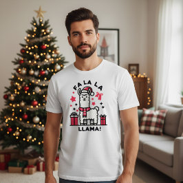 Camiseta Fa La La Llama Navidad