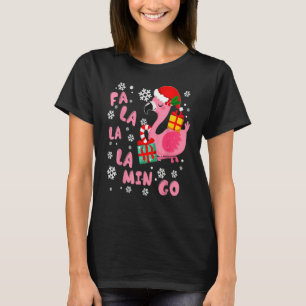 Camiseta Fa La La Mingo Flamenco Navidad Santa Xmas Luz