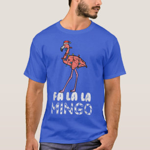 Camiseta Fa La La Mingo Flamingo Funny Xmas PJs Christmas P