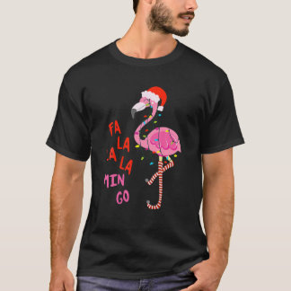 Camiseta Fa La La Mingo Flamingo Para Navidades Xmas