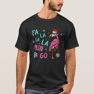 Camiseta Fa La La Mingo Flamingo Para Navidades Xmas Paja