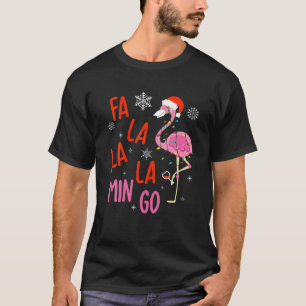 Camiseta Fa La La Mingo Funny Flamingo Navidades Xmas Wi
