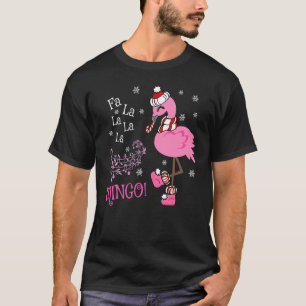 Camiseta Fa La La Mingo Navidad Flamenco Santa Caña de Cara