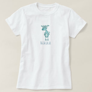 Camiseta Fa La La Reindeer Basic TShirt