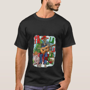 Camiseta Fa La La Skeleton Farm Life Navidades Tre