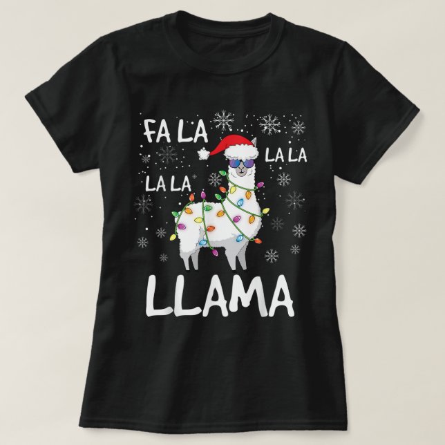Camiseta Fa La Llama Hombres Mujeres Llaman Graciosamente C (Diseño del anverso)