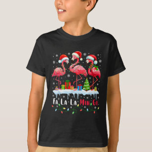 Camiseta Fa La Mingo Flamingo Navidades Tropical Xmas Tr
