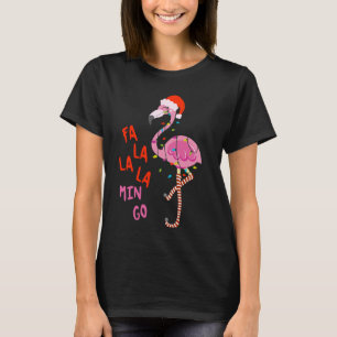 Camiseta Fa La Mingo Flamingo Navidades Tropical Xmas Tr