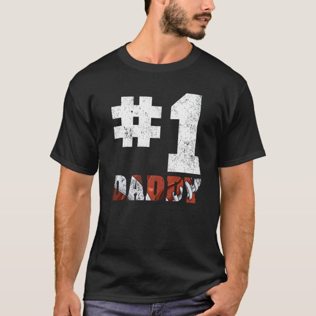 Camiseta Fa: Papi de fútbol americano número uno (Anverso)