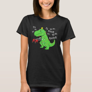Camiseta Fa Ra Ra Ra Rawr Navidades Funny Dinosaur Con Xma