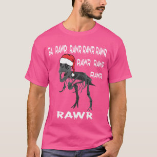 Camiseta Fa Rawr Rawr Funny Navidades de dinosaurios T-Rex 
