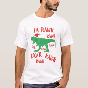Camiseta Fa Rawr Rawr Navidades De Rawr Dinosaur