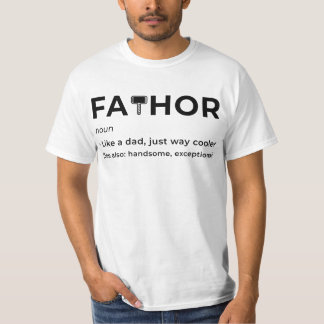 Camiseta Fa-Thor como papá héroe mucho poderoso padre como