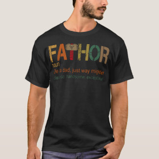 Camiseta Fa-Thor Como Papá Solo Que Un Héroe Mucho Más Pode