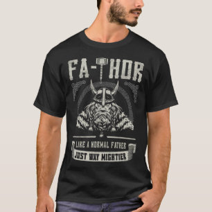 Camiseta Fa Thor Padre Justo Martillo Más Poderoso Padres V