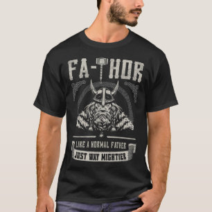 Camiseta Fa Thor Padre Sólo Padres Más Migosos Viking De Ma