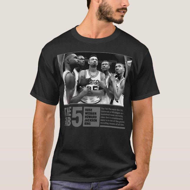 Camiseta Fab 5 Bw Retro (Anverso)
