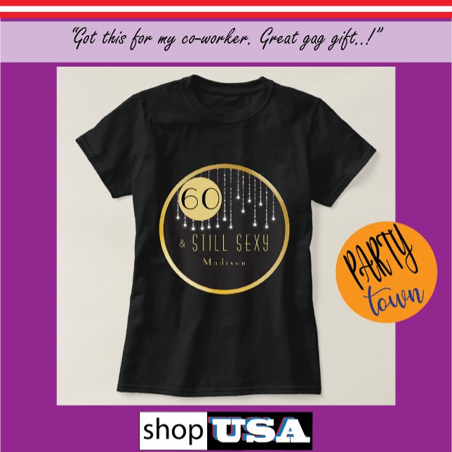 Camiseta Fab 60th Birthday Guay Fun Black (Subido por el creador)