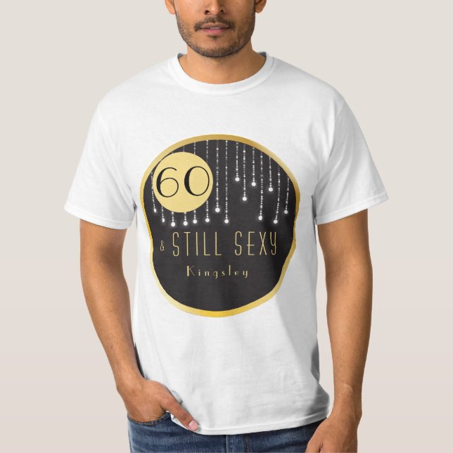 Camiseta Fab 60th Birthday Guay Fun Black T-Shirt (Anverso)