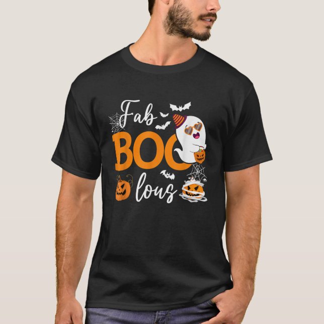 Camiseta Fab Boo Lous Cute Ghost Halloween (Anverso)