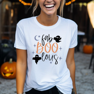 Camiseta fab Boo lous Funny Ghost Womens Halloween