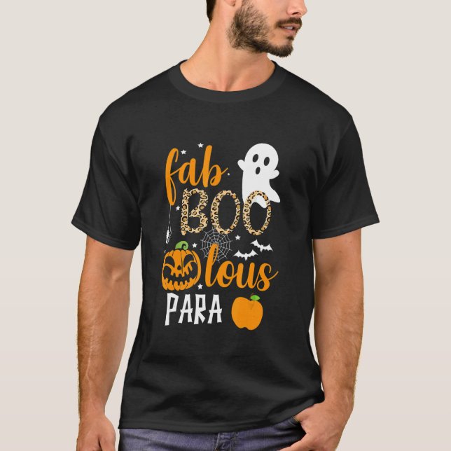 Camiseta Fab Boo Lous Para Ghost Halloween (Anverso)
