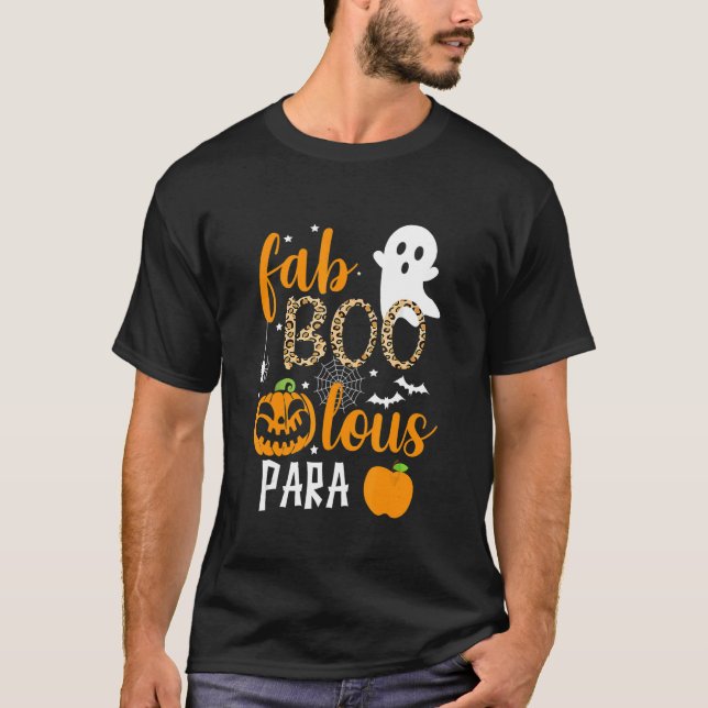 Camiseta Fab Boo Lous Para Ghost Halloween (Anverso)