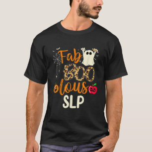 Camiseta Fab Boo Lous SLP Leopard Spooky Halloween Costume