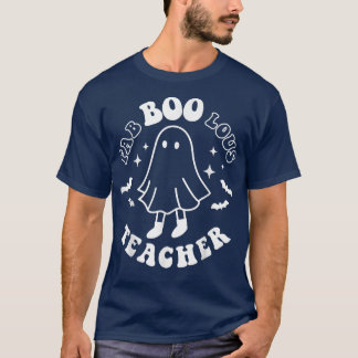 Camiseta Fab Boo Lous Teacher Funny Boo Ghost Halloween Hor