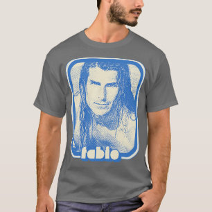 Camiseta Fabio Retro 90 Diseño de ventilador estético 1