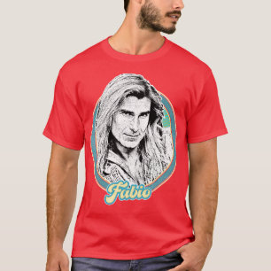 Camiseta Fabio Retro 90 Diseño de ventilador estético 2