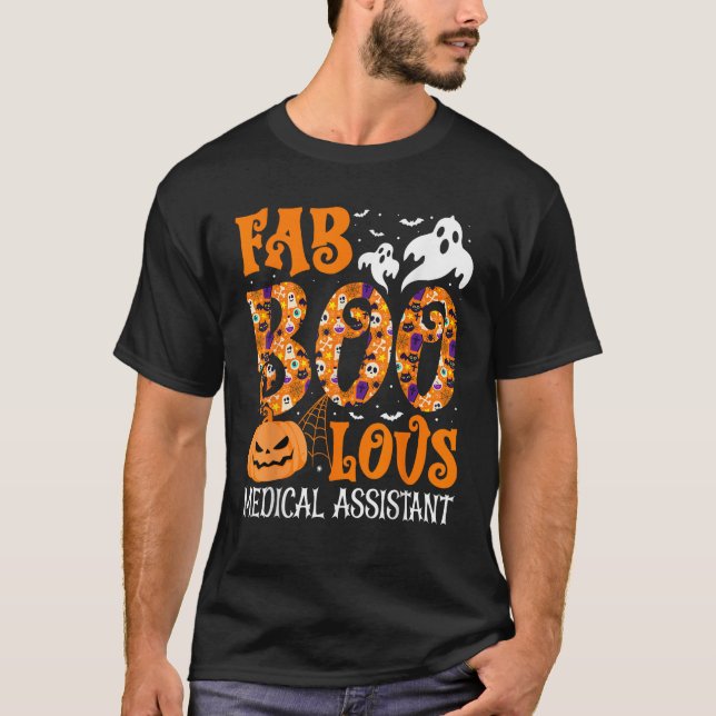 Camiseta Fabólica enfermera auxiliar de medicina Ghost Spoo (Anverso)