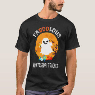 Camiseta Fabólico profesor Montessori Halloween Vintage Gh
