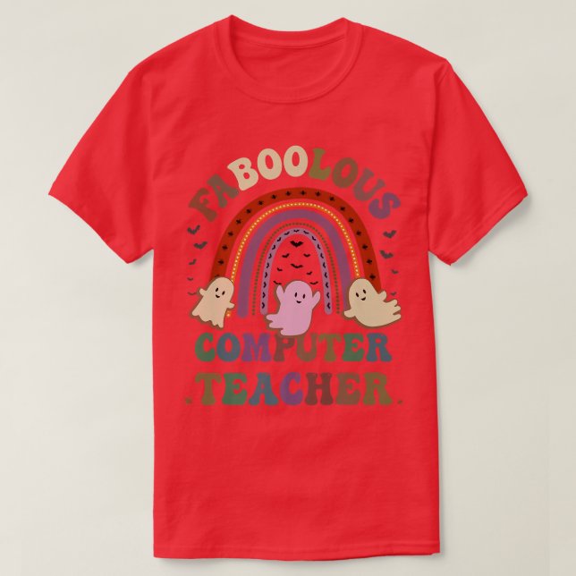 Camiseta FaBOOlous COMPUTER PROFESOR ESTUDIANTE (Diseño del anverso)