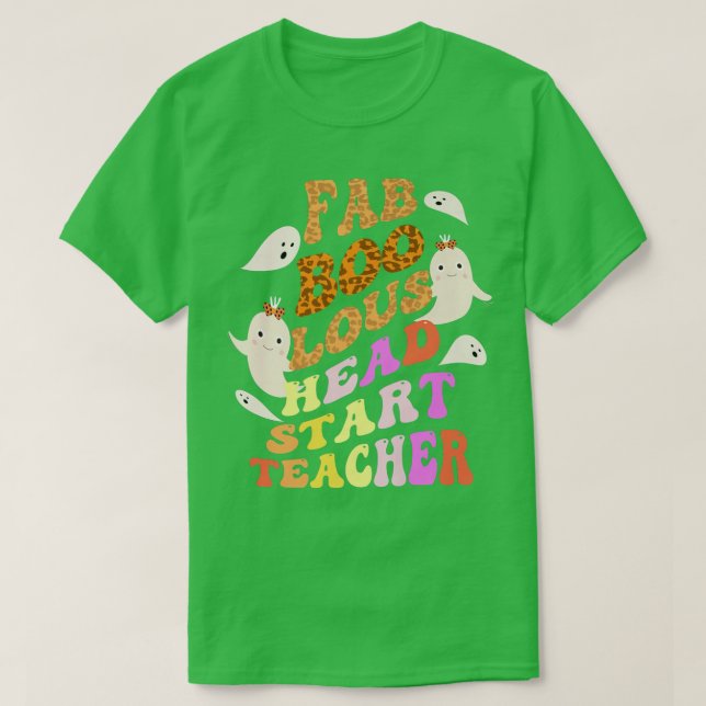 Camiseta Faboolous HEAD START TEACHER Costume Este Es Mi Sp (Diseño del anverso)