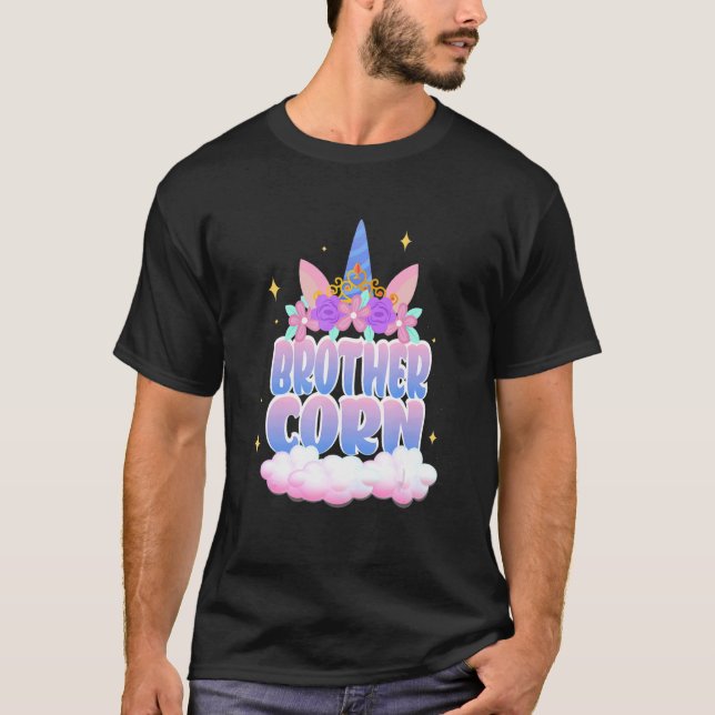 Camiseta Faboulous Brothercorn Brother Birthday Unicorn (Anverso)
