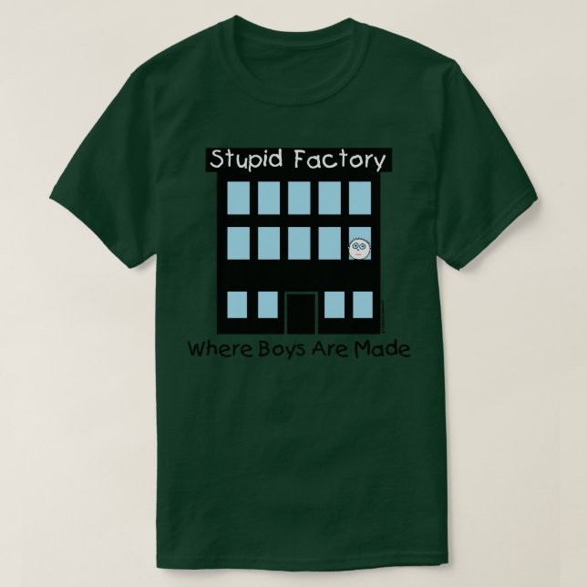 CAMISETA FÁBRICA ESTÚPIDA (Diseño del anverso)