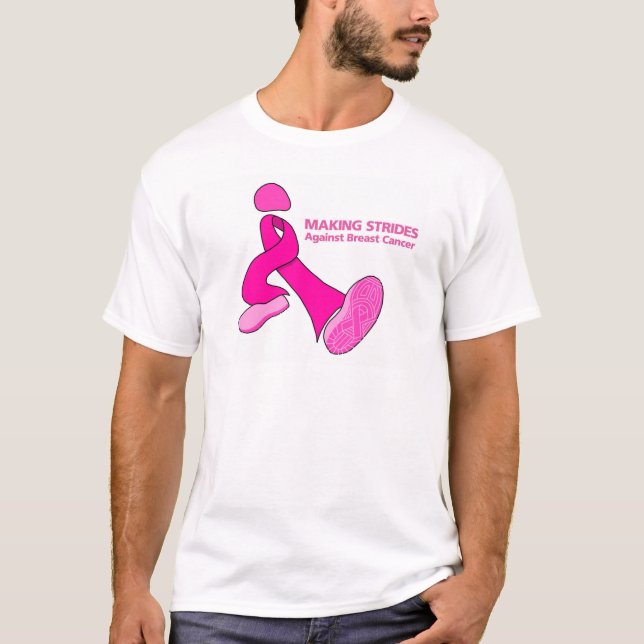 Camiseta Fabricación de pasos grandes contra cáncer de (Anverso)