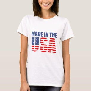 Camiseta fabricada en ee. uu.