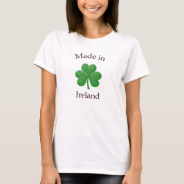 Camiseta fabricada en Irlanda